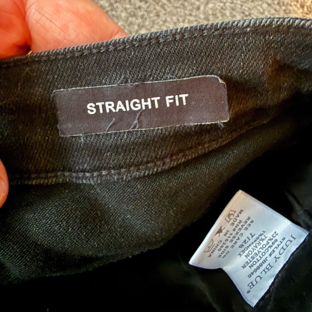 Judy Blue Dark Gray Women's Straight Leg Jeans - Picture 5 of 6